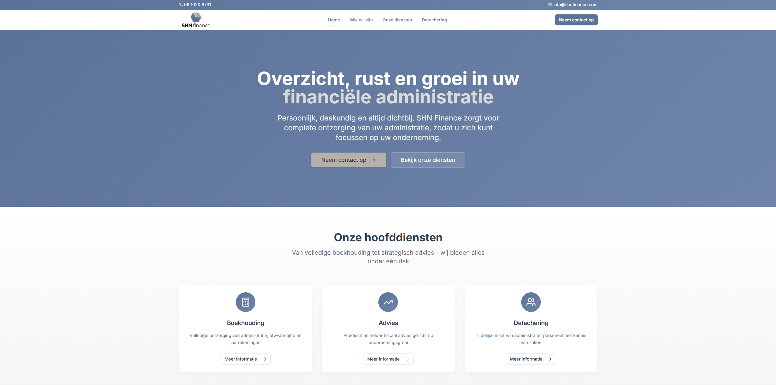 SHN Finance - Professionele financiële dienstverlening